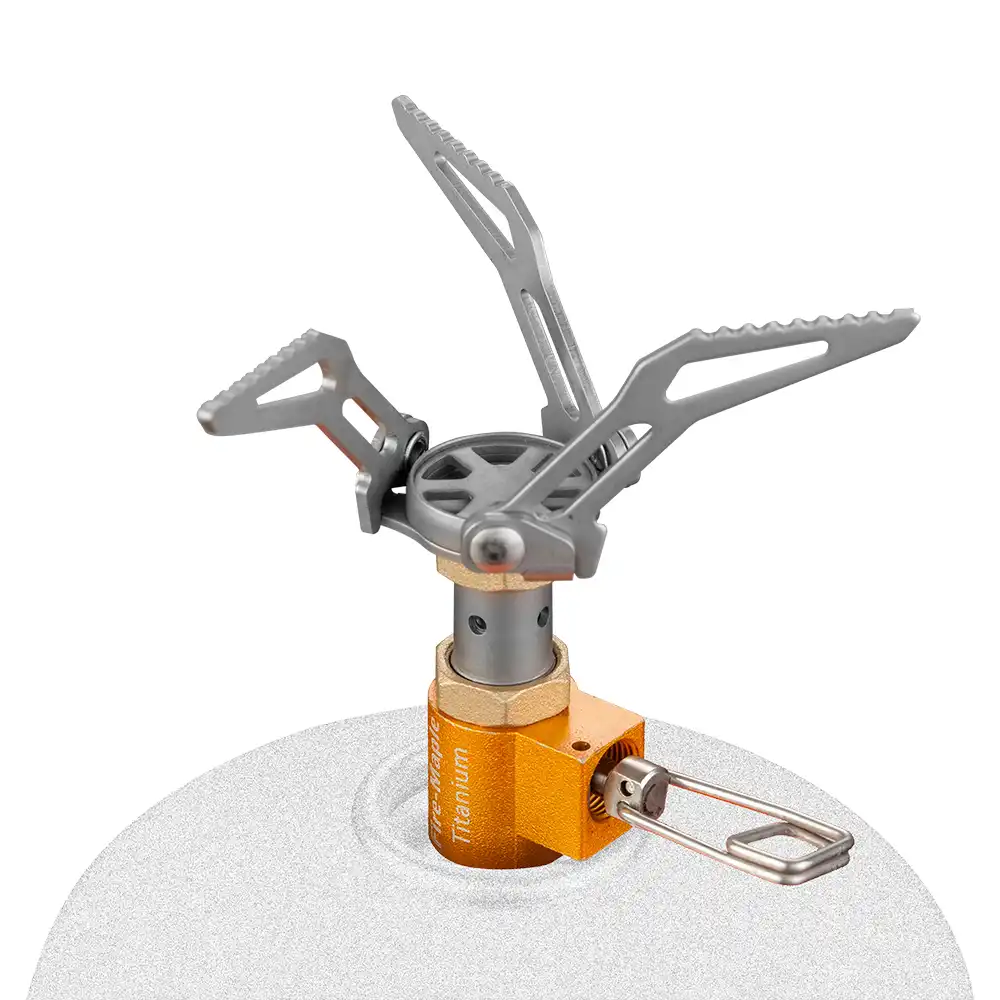 FIRE-MAPLE FMS-300T Mini-Gaskocher mit Titan-Topfauflage (45g)