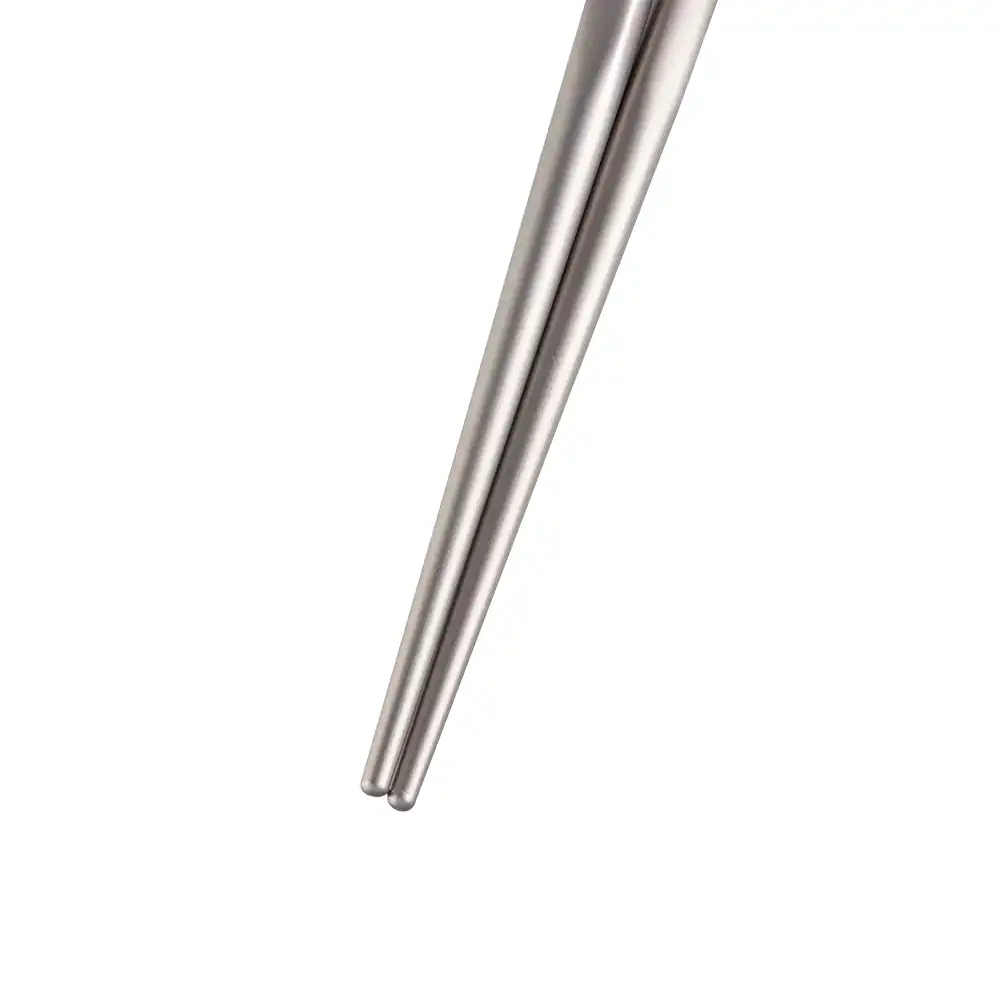 OLIFE Essstäbchen aus Titan mit eckigem Griffende (OTiCS02)