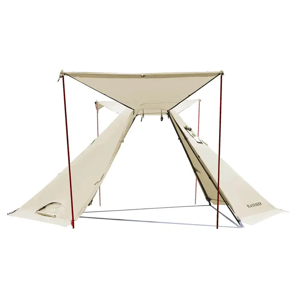Nachtelf wasserdichtes 3-4 Personen Tipi Zelt BLACKDEER