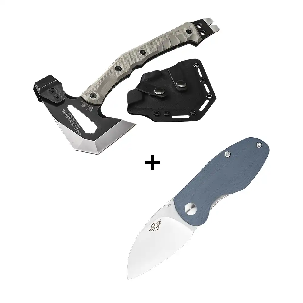 Outdoor Axt FT-02 HX mit Parrot Einhand-Taschenmesser Bundle