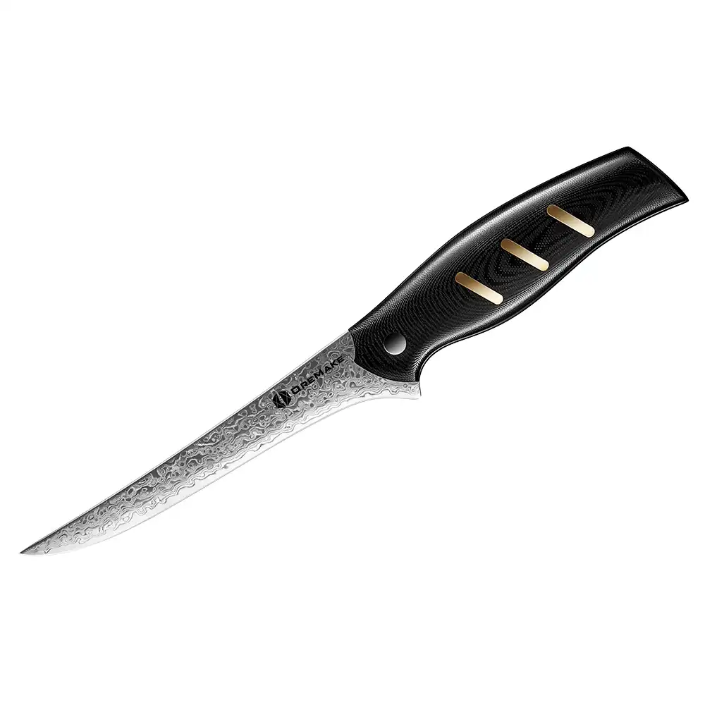 OREMAKE Sheepdog Ausbeinmesser aus Damaststahl (15.28cm Klingenlänge) 