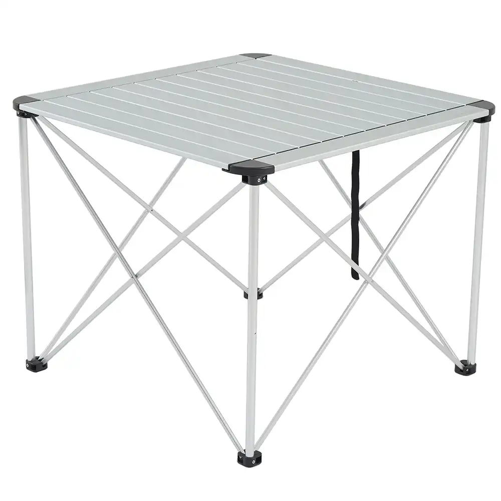 Faltbarer Camping-Sessel mit Quadratischer Aluminium-Klapptisch für Camping BLACKDEER Bundle