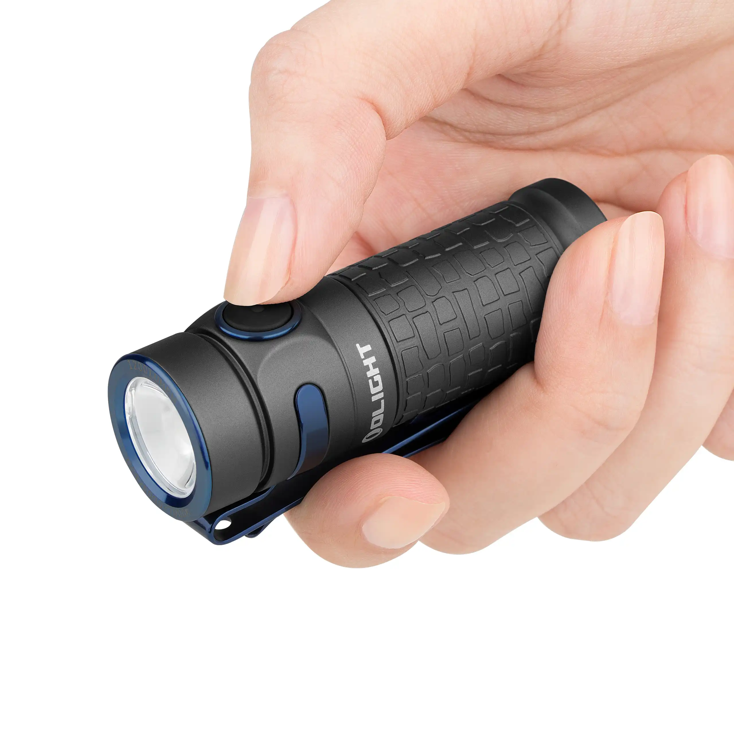 Baton 3 Kleine Wiederaufladbare Taschenlampe 1200 Lumen mit Clip Olight
