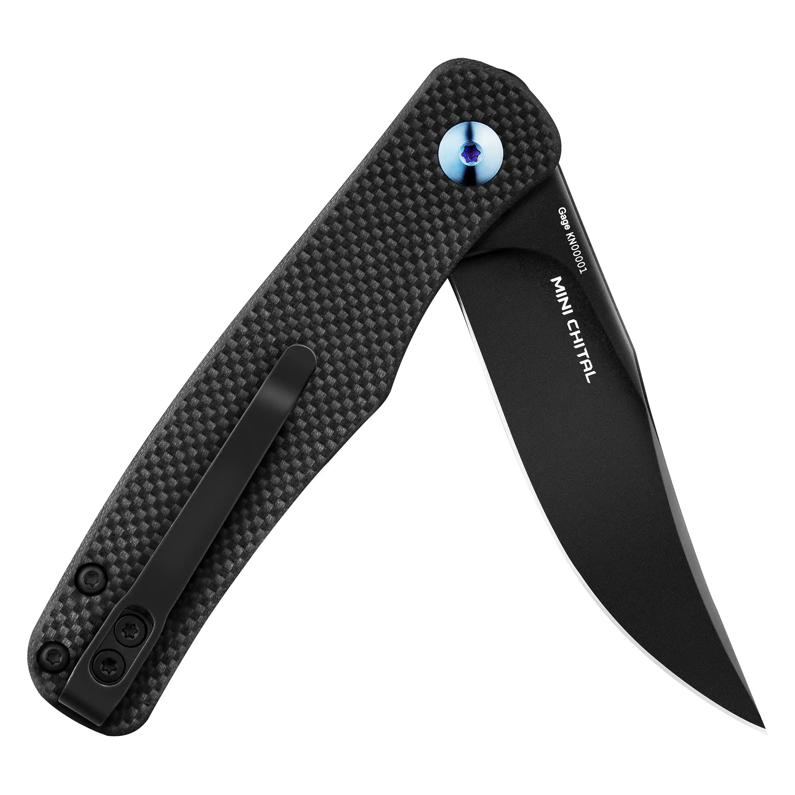 OKNIFE Mini Chital Einhand-Taschenmesser mit Pocketclip ( 69.9 mm Klingenlänge) 