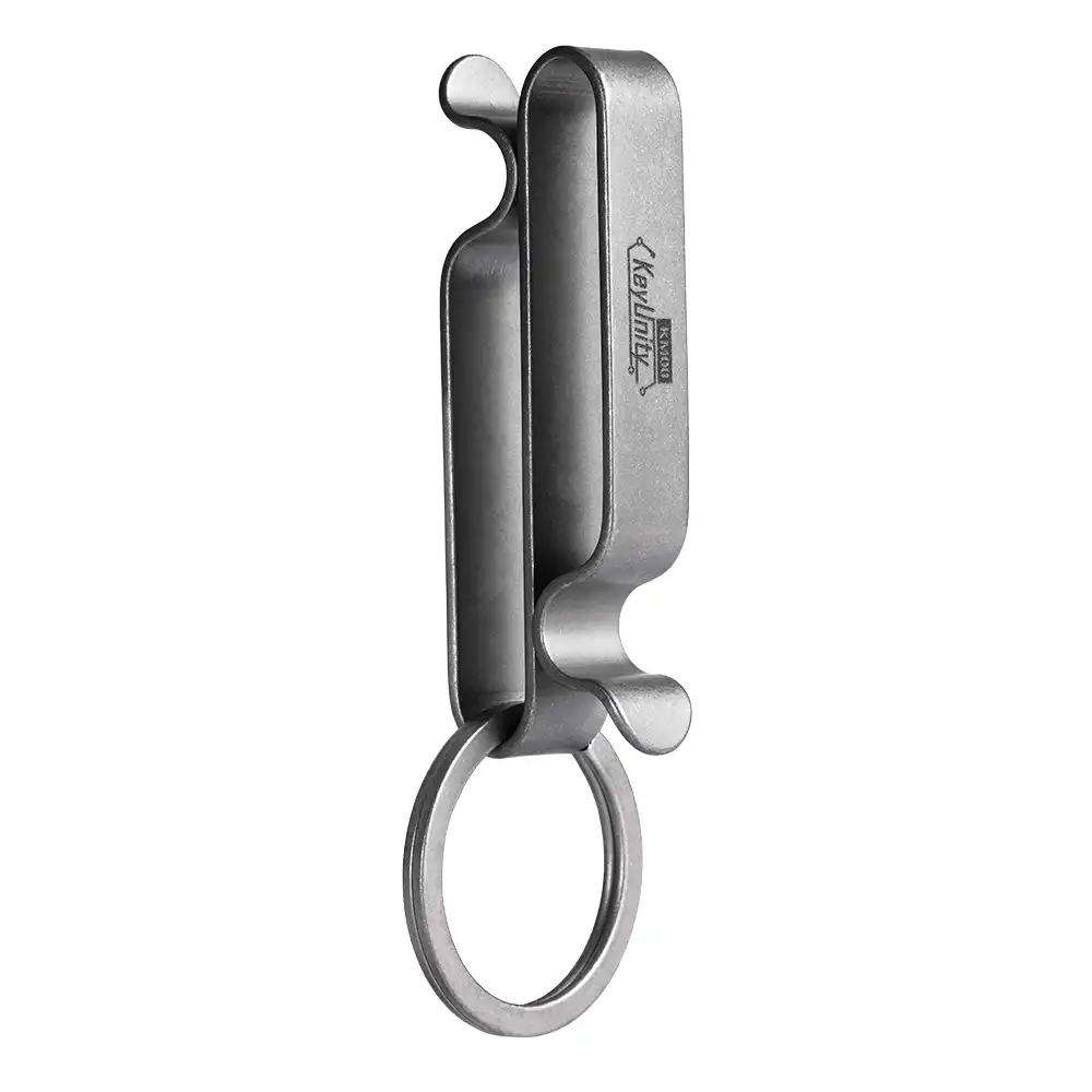 KM00 Titan-Gürtelclip mit Schnellverschluss und Schlüsselring KeyUnity