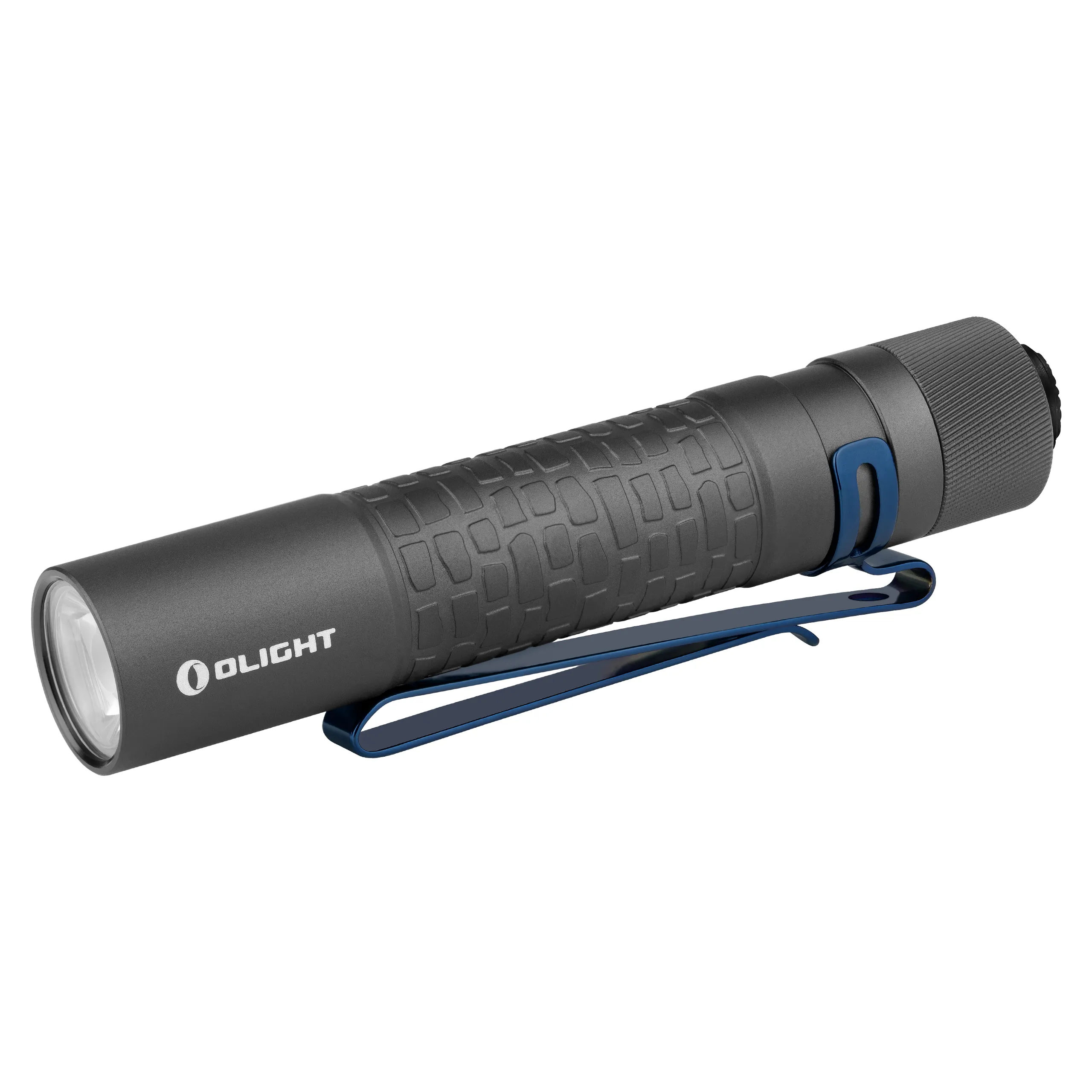 I5R Gunmetal Cobblestone EOS Taschenlampe USB-C 350 Lumen mit Clip Olight