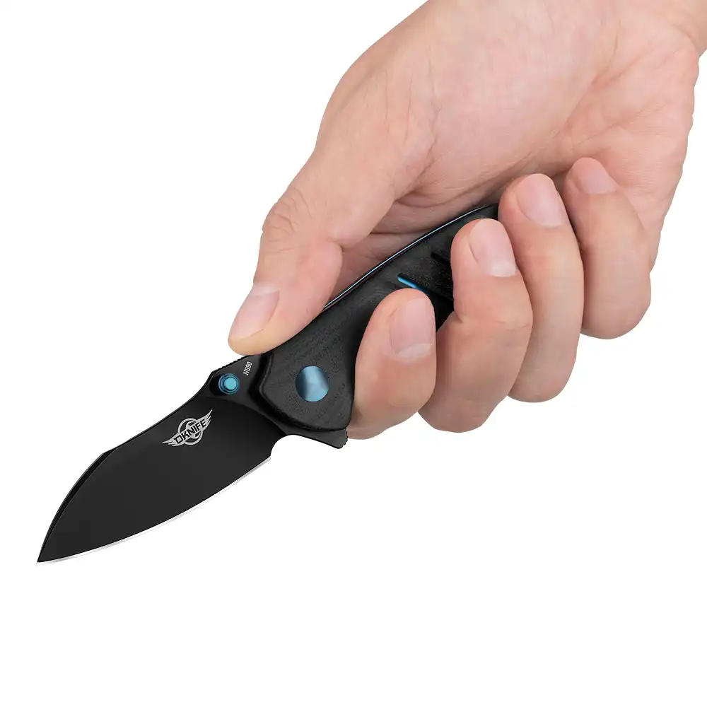 OKNIFE Mini Drever Einhand-Taschenmesser mit Pocketclip (63.5 mm Klingenlänge)