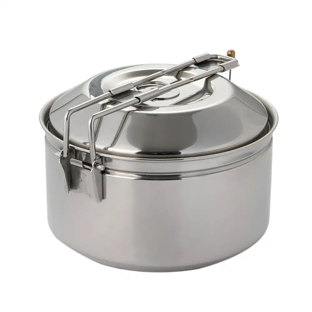 FIRE-MAPLE Antarcti 1 Liter Camping-Kochtopf aus Edelstahl mit verriegelndem Deckel
