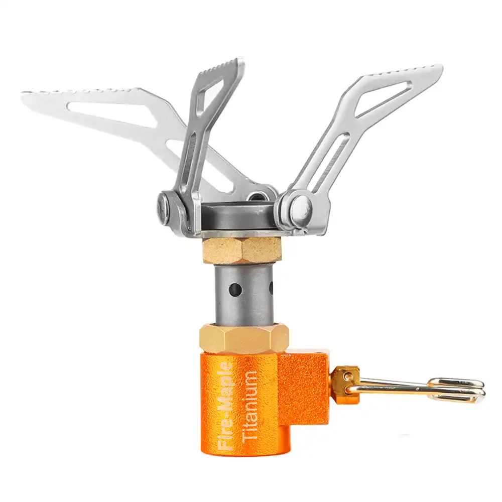 FIRE-MAPLE FMS-300T Mini-Gaskocher mit Titan-Topfauflage (45g)