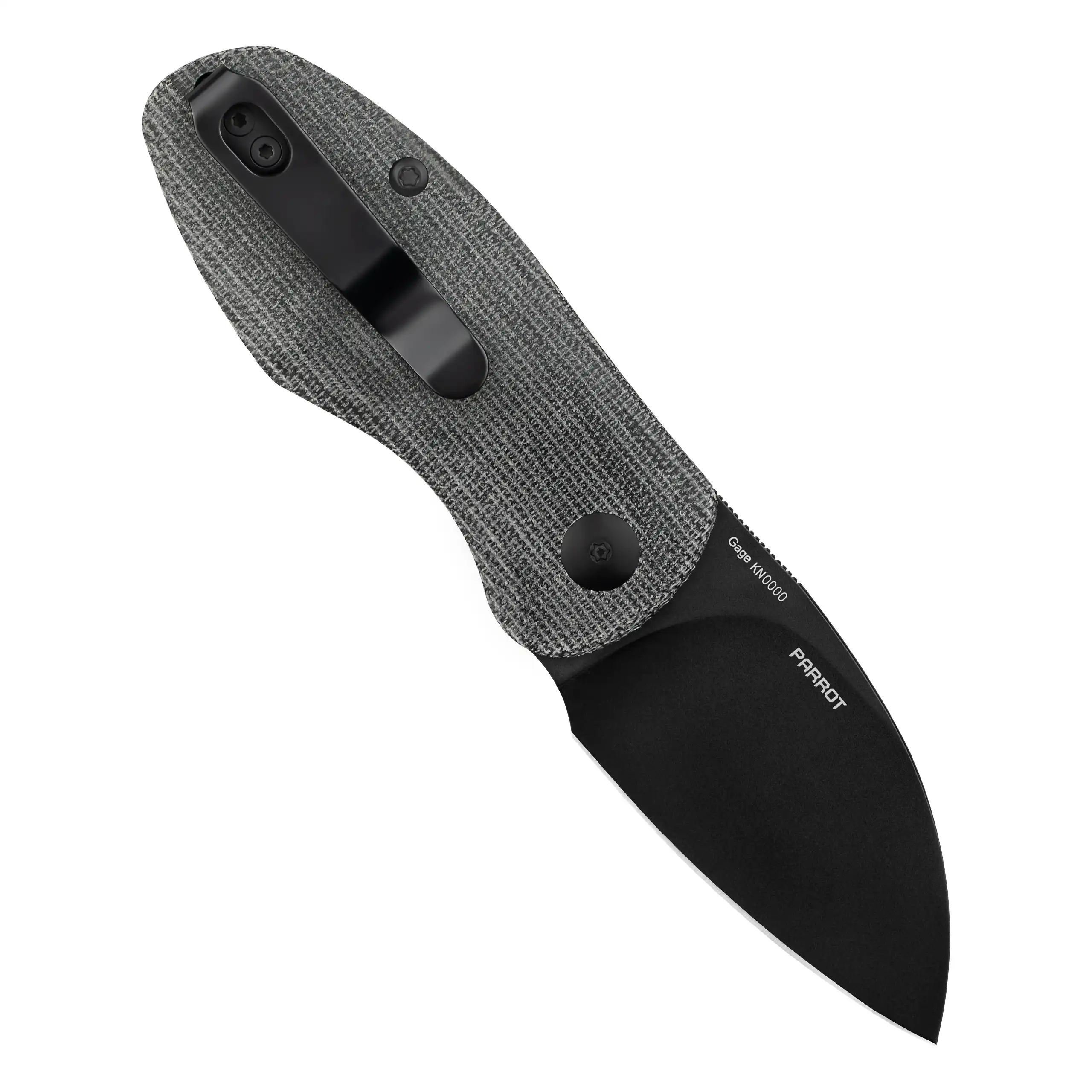 OKNIFE Parrot Einhand-Taschenmesser mit Pocketclip (67mm Klingenlänge) 