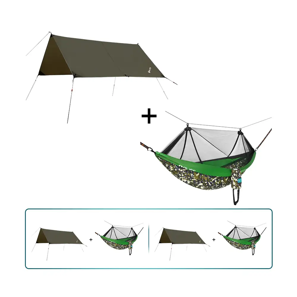 Hängematten-Tarp mit Pro Outdoor-Hängematte Sunbreeze Bundle