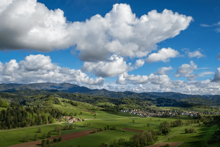 Typische Landschaft im Schwarzwald