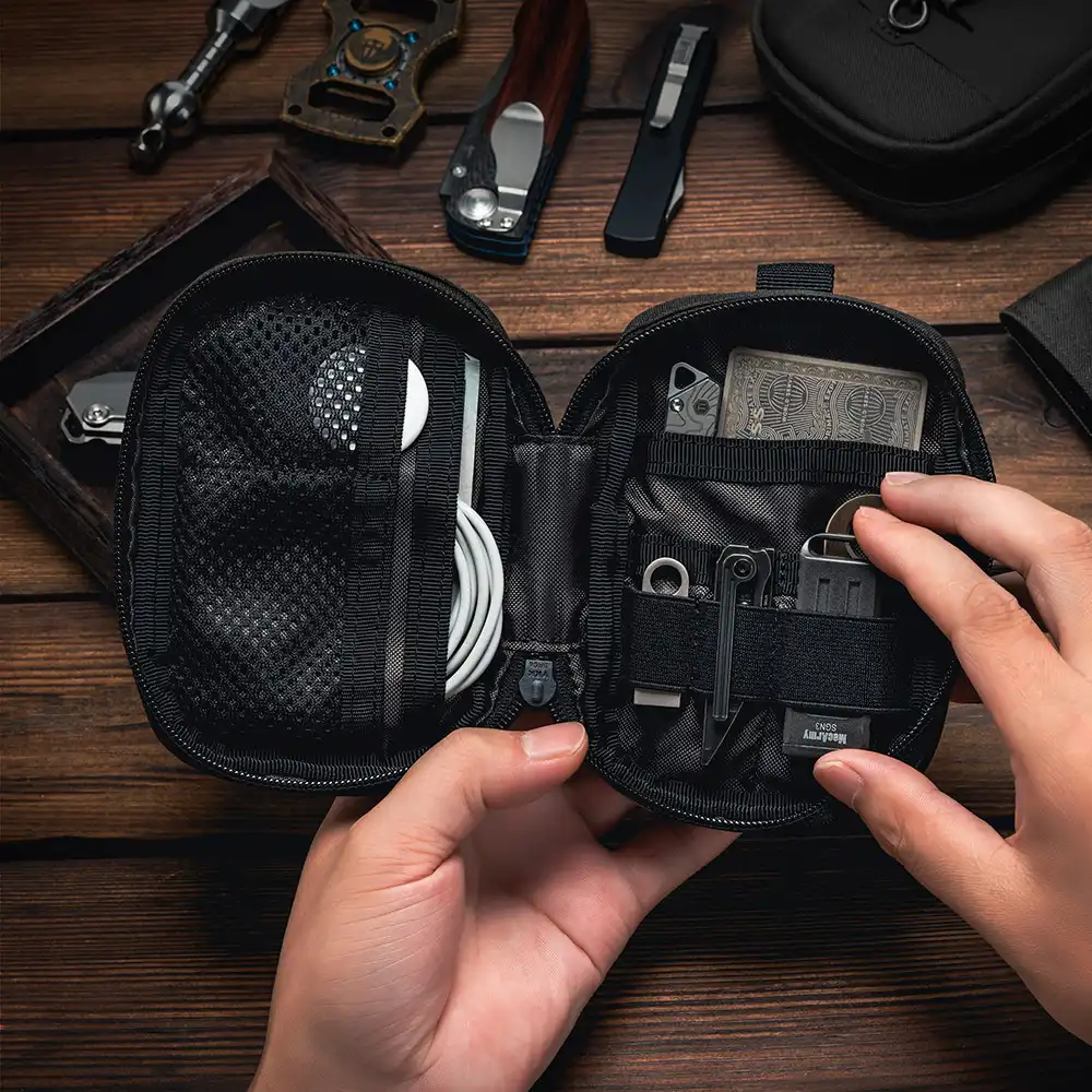 Block F multifunktionale EDC Pocket Organizer Aufbewahrungstasche TACTICAL GEEK