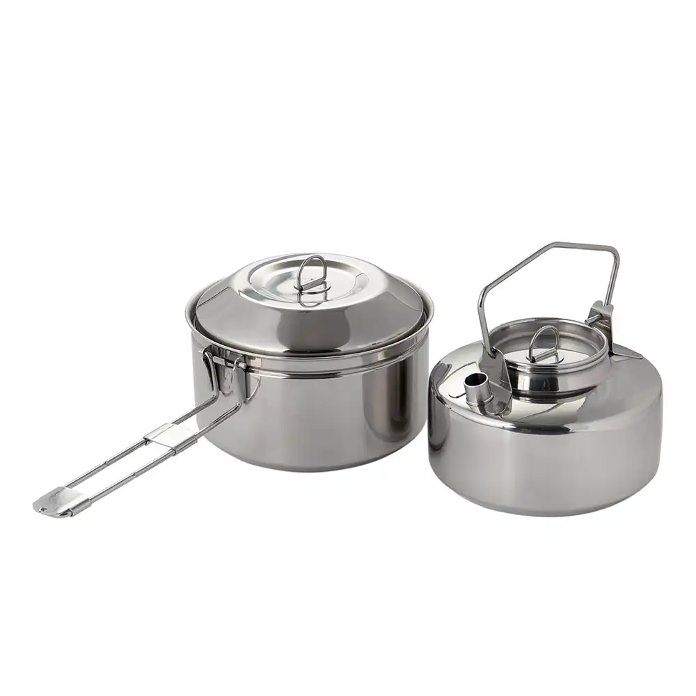 FIRE-MAPLE Antarcti 1 Liter Camping-Kochtopf aus Edelstahl mit verriegelndem Deckel