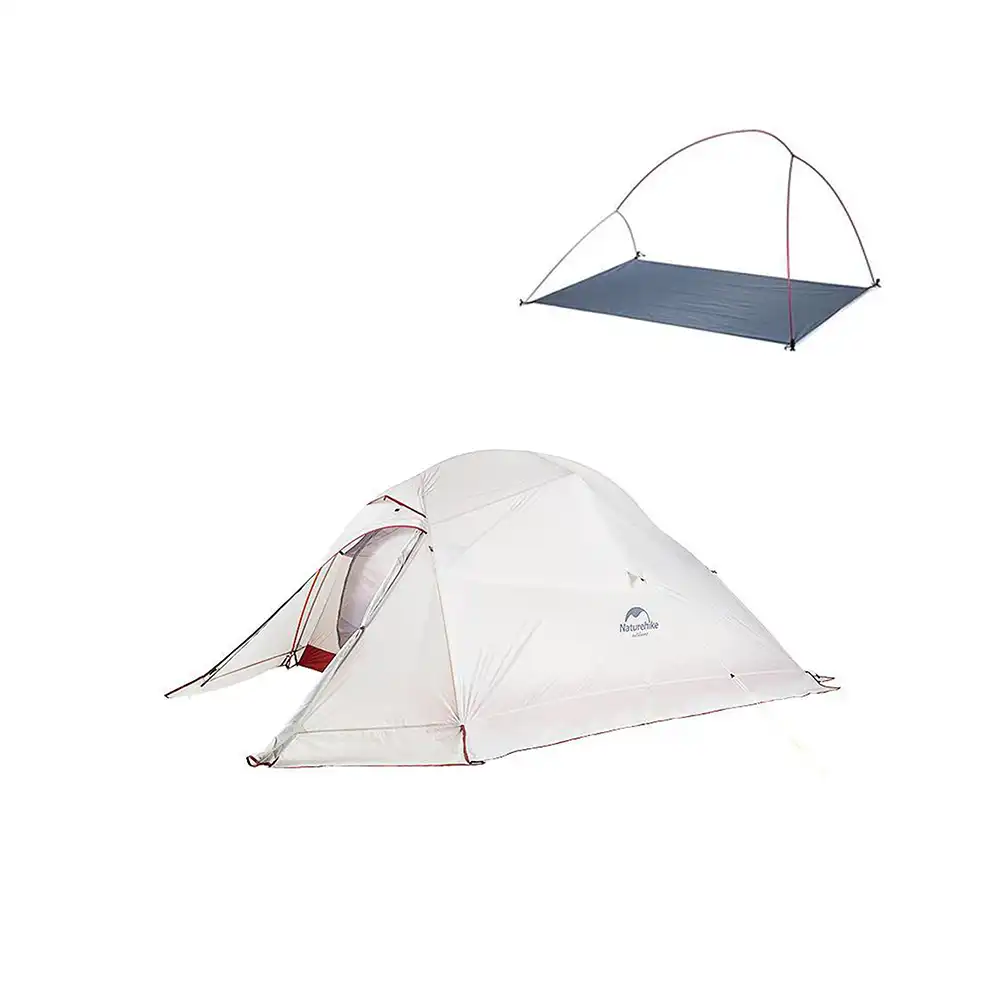 Cloud UP leichtes 3-Jahreszeiten-Wanderzelt mit Gänsedaunen-Mumienschlafsack Bundle