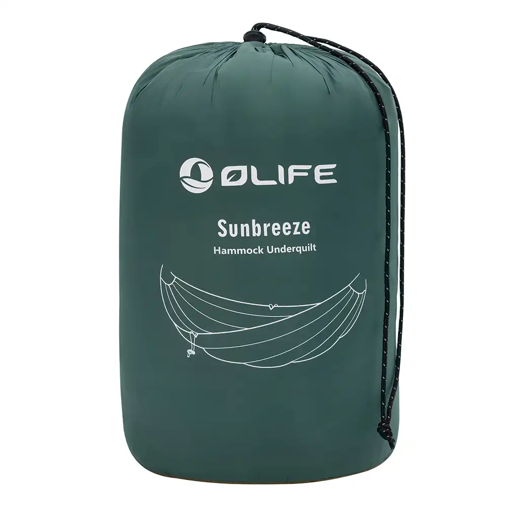 Outdoor-Hängematte mit Moskitonetz Olife und Camping-Hängematte Underquilt Sunbreeze Bundle