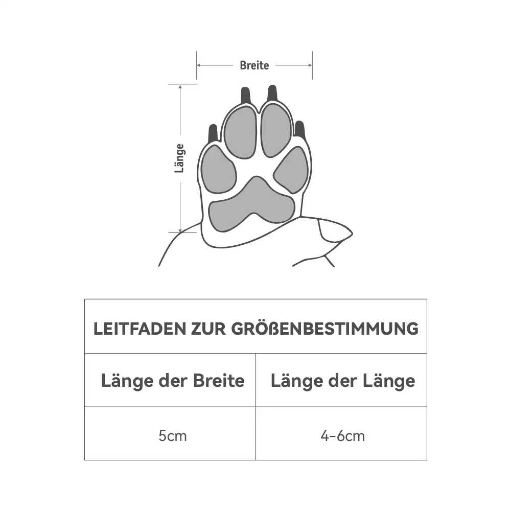 OLIFE Pawtour atmungsaktive Hundestiefel (4er Pack) Einheitsgröße
