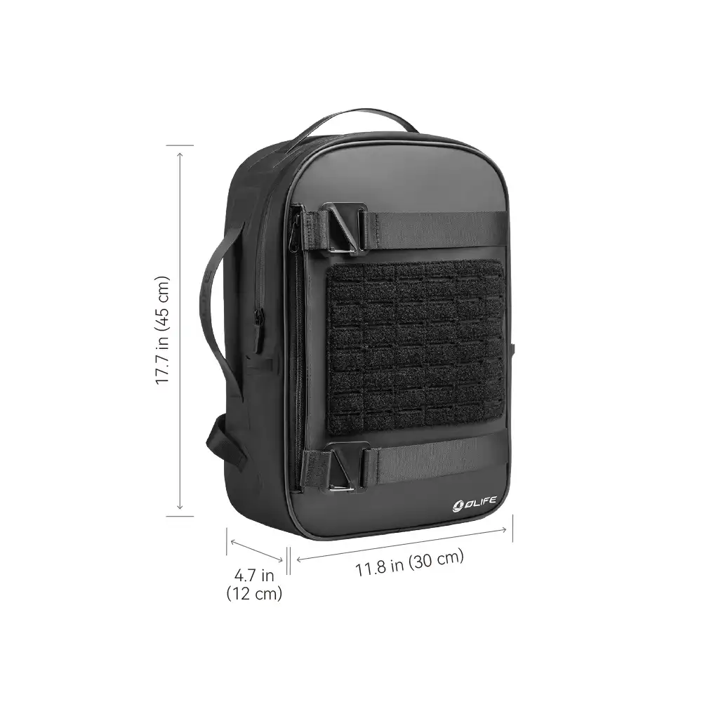 OLIFE Drytrip 20L Pendlerrucksack mit MOLLE Schlaufenfeldern