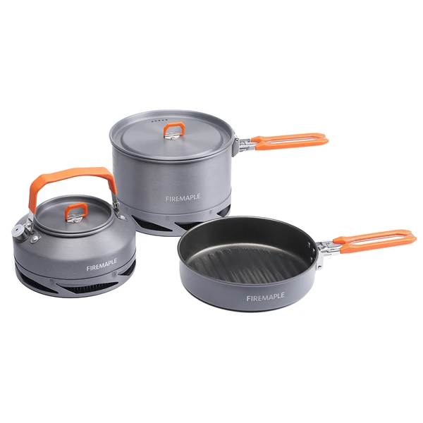 FIRE-MAPLE Feast Aluminium-Kochgeschirr Set mit Wärmetauscher (3-tlg.)
