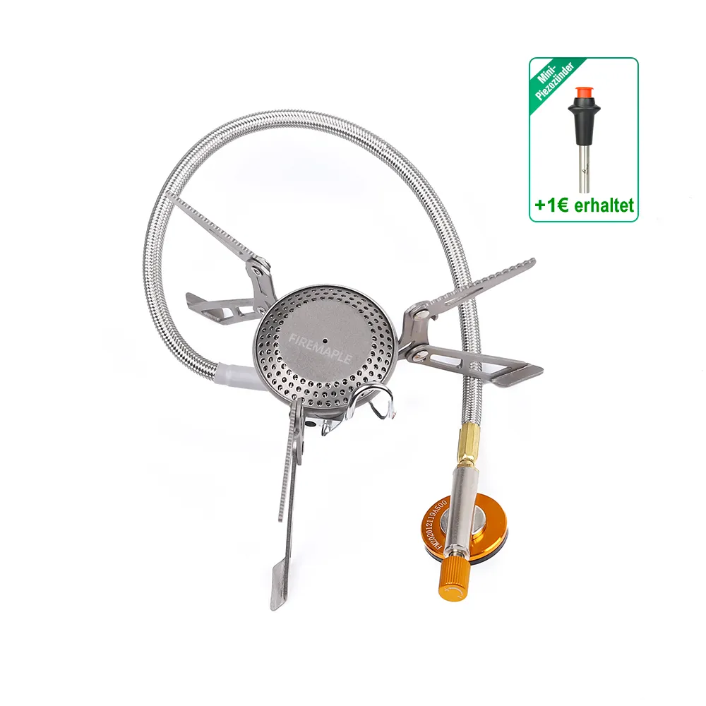 FIRE-MAPLE Blade 2 Outdoor-Gaskocher aus Titan mit Vorheizrohr