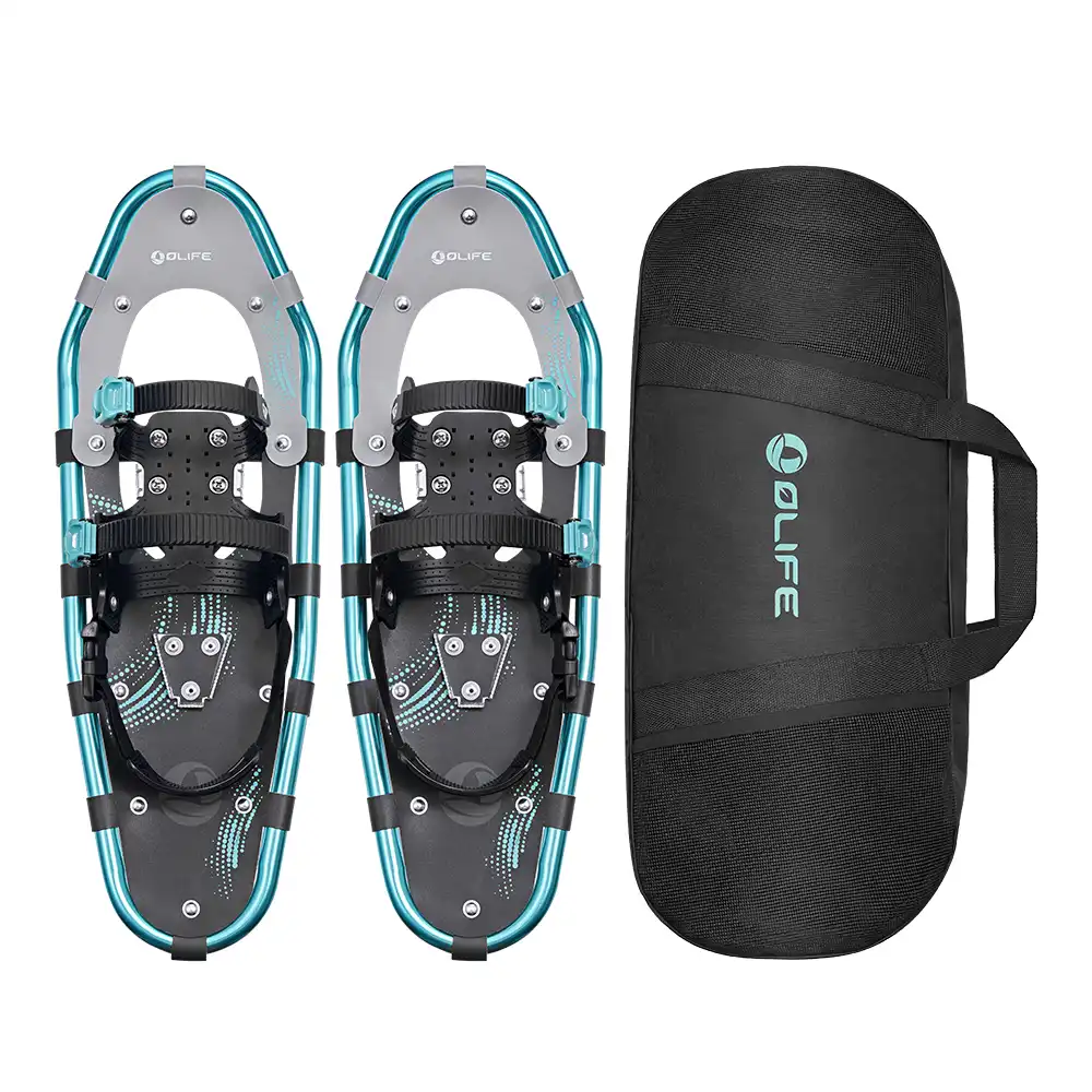 Trekpal T3 Leichte, herausziehbare Trekkingstöcke und Polymer Schneeschuhe OLIFE Bundle