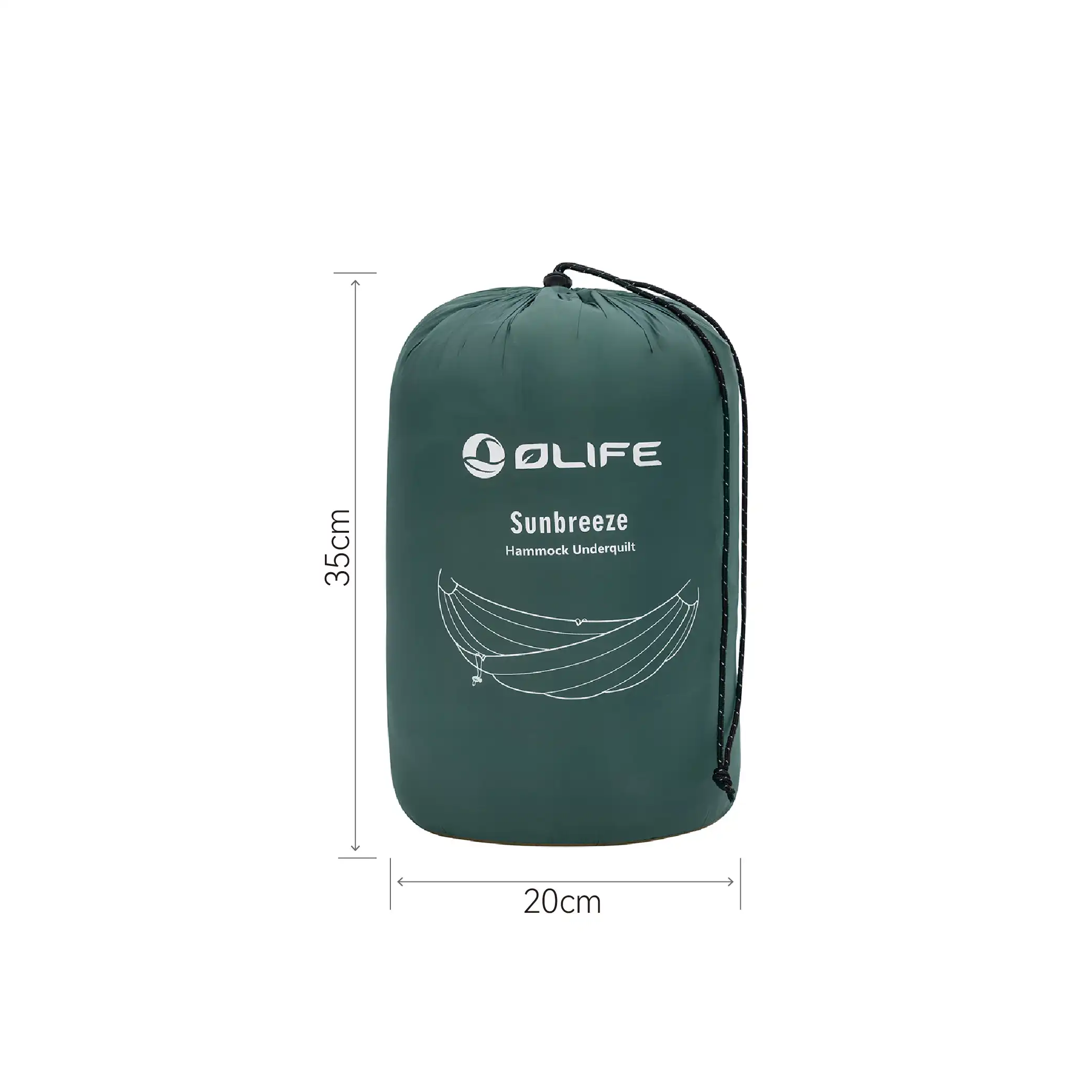 Outdoor-Hängematte mit Moskitonetz Olife und Camping-Hängematte Underquilt Sunbreeze Bundle