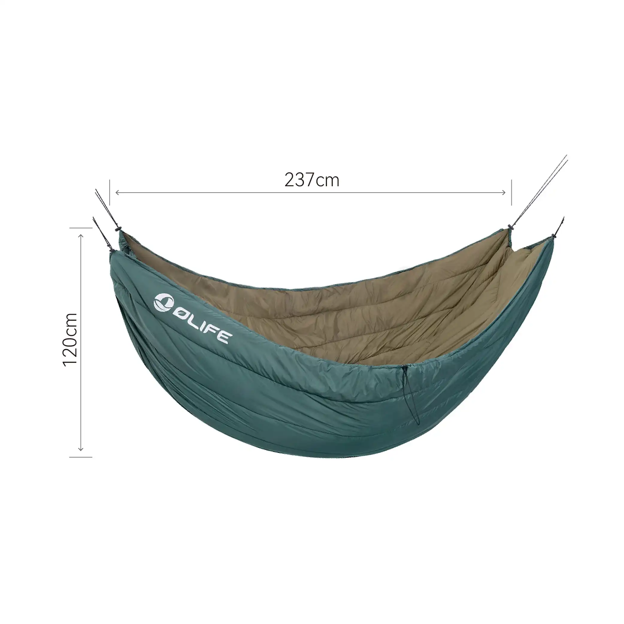 OLIFE Camping-Hängematte Underquilt Sunbreeze