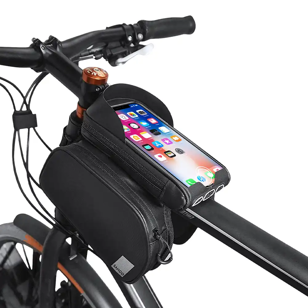 SAHOO Fahrrad Oberrohrtasche mit Smartphonefach 122056